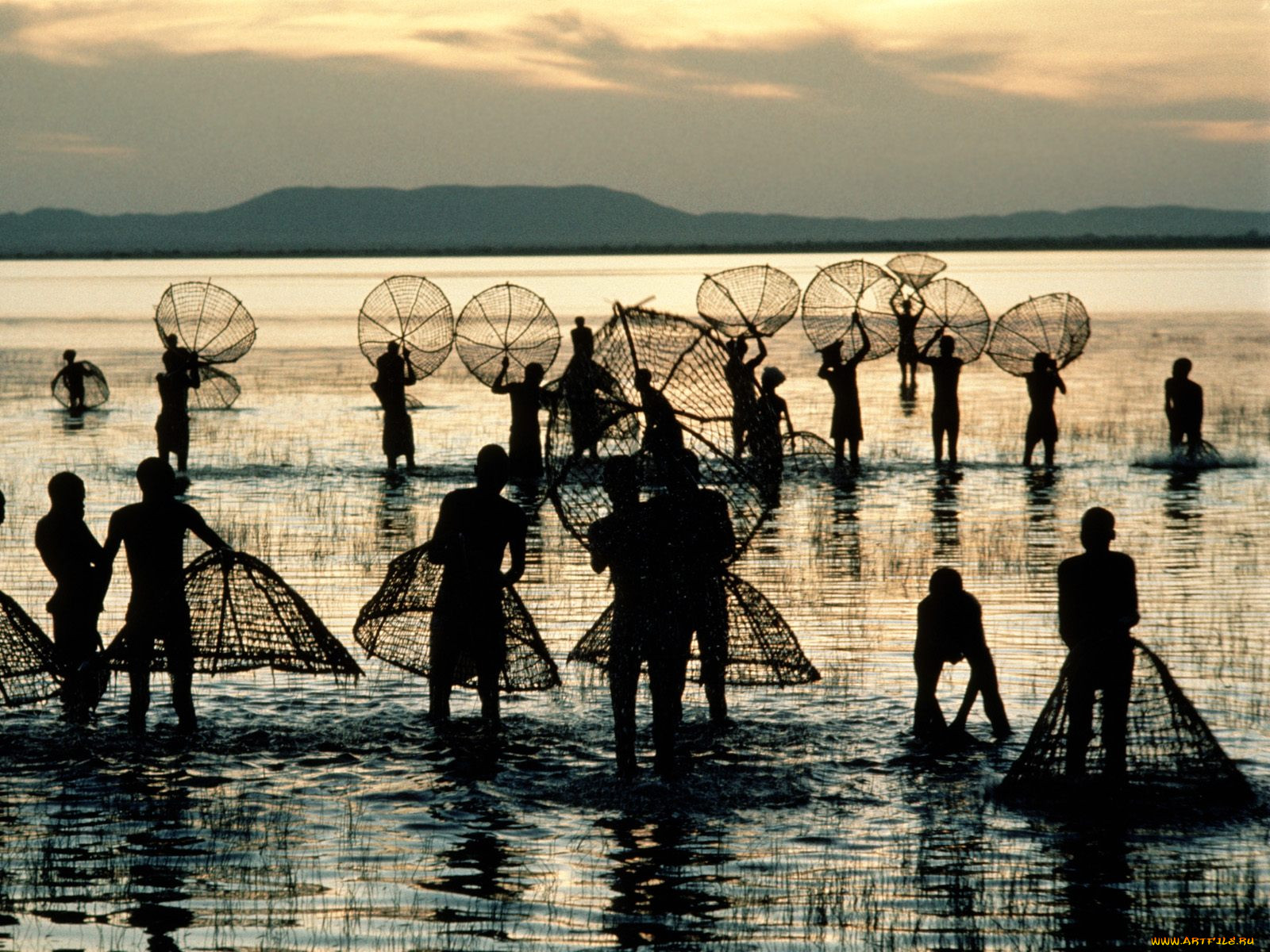 fishermen, zaire, africa, , 